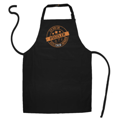 Motiv: Schürze - sizzler_3_dunkel - bestimme auf Wunsch Details wie Produkt, Grösse, Farbe und Position selbst ! Motiv: Schürze - sizzler_3_dunkel