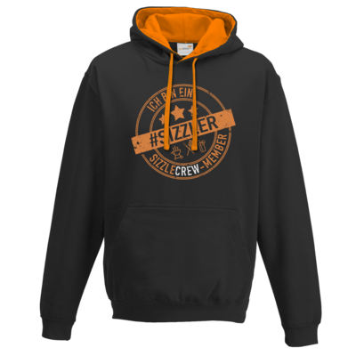 Motiv: Two-Tone Hoodie - sizzler_3_dunkel - bestimme auf Wunsch Details wie Produkt, Grösse, Farbe und Position selbst ! Motiv: Two-Tone Hoodie - sizzler_3_dunkel