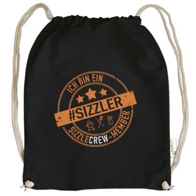 Motiv: Cotton Gymsac - sizzler_3_dunkel - bestimme auf Wunsch Details wie Produkt, Grösse, Farbe und Position selbst ! Motiv: Cotton Gymsac - sizzler_3_dunkel