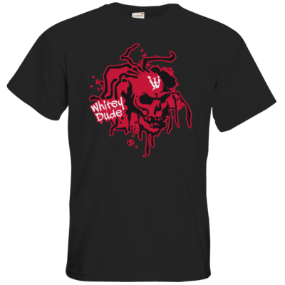 Motiv: T-Shirt Premium FAIR WEAR - Whitey - Logo rot - bestimme auf Wunsch Details wie Produkt, Grösse, Farbe und Position selbst ! Motiv: T-Shirt Premium FAIR WEAR - Whitey - Logo rot