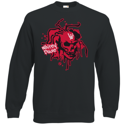 Motiv: Sweatshirt Classic - Whitey - Logo rot - bestimme auf Wunsch Details wie Produkt, Grösse, Farbe und Position selbst ! Motiv: Sweatshirt Classic - Whitey - Logo rot
