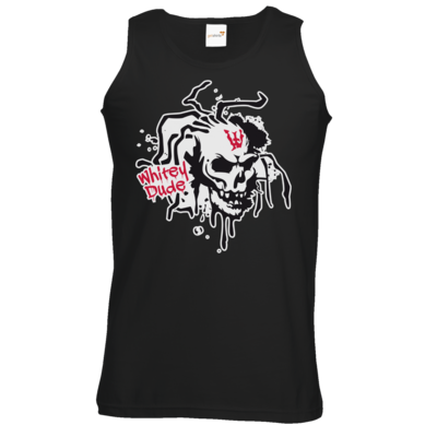 Motiv: Athletic Vest - Whitey - Logo - bestimme auf Wunsch Details wie Produkt, Grösse, Farbe und Position selbst ! Motiv: Athletic Vest - Whitey - Logo