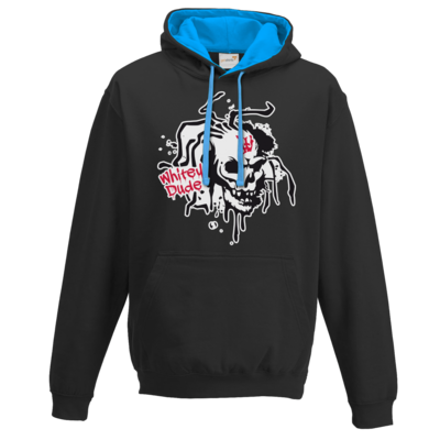Motiv: Two-Tone Hoodie - Whitey - Logo - bestimme auf Wunsch Details wie Produkt, Grösse, Farbe und Position selbst ! Motiv: Two-Tone Hoodie - Whitey - Logo