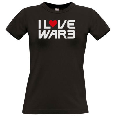 Motiv: T-Shirt Damen Premium FAIR WEAR - Back2Warcraft - I love War3 