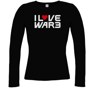Motiv: Longsleeve Damen FAIR WEAR - Back2Warcraft - I love War3 