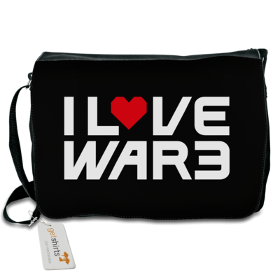 Motiv: Schultertasche - Back2Warcraft - I love War3 