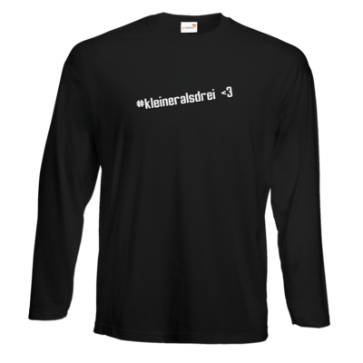 Motiv: Exact 190 Longsleeve FAIR WEAR - DerPeci - kleiner als drei - bestimme auf Wunsch Details wie Produkt, Grösse, Farbe und Position selbst ! Motiv: Exact 190 Longsleeve FAIR WEAR - DerPeci - kleiner als drei