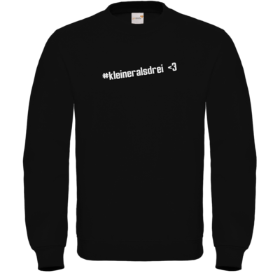 Motiv: Sweatshirt FAIR WEAR - DerPeci - kleiner als drei - bestimme auf Wunsch Details wie Produkt, Grösse, Farbe und Position selbst ! Motiv: Sweatshirt FAIR WEAR - DerPeci - kleiner als drei