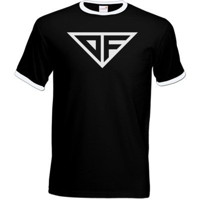 Motiv: T-Shirt Ringer - DF Logo - bestimme auf Wunsch Details wie Produkt, Grösse, Farbe und Position selbst ! Motiv: T-Shirt Ringer - DF Logo