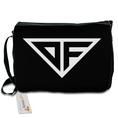 Motiv: Schultertasche - DF Logo - bestimme auf Wunsch Details wie Produkt, Grösse, Farbe und Position selbst ! Motiv: Schultertasche - DF Logo