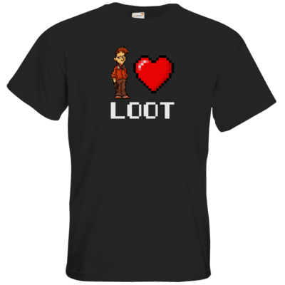 Motiv: T-Shirt Premium FAIR WEAR - LootBoy - Pixel Loot - bestimme auf Wunsch Details wie Produkt, Grösse, Farbe und Position selbst ! Motiv: T-Shirt Premium FAIR WEAR - LootBoy - Pixel Loot