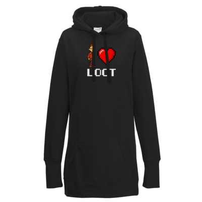 Motiv: Lady Longline Hoodie - LootBoy - Pixel Loot - bestimme auf Wunsch Details wie Produkt, Grösse, Farbe und Position selbst ! Motiv: Lady Longline Hoodie - LootBoy - Pixel Loot