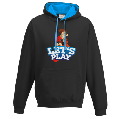Motiv: Two-Tone Hoodie - LootBoy - Lets Play - bestimme auf Wunsch Details wie Produkt, Grösse, Farbe und Position selbst ! Motiv: Two-Tone Hoodie - LootBoy - Lets Play