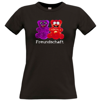 Motiv: T-Shirt Damen Premium FAIR WEAR - Lucky - Freundschaft - bestimme auf Wunsch Details wie Produkt, Grösse, Farbe und Position selbst ! Motiv: T-Shirt Damen Premium FAIR WEAR - Lucky - Freundschaft