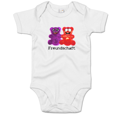 Motiv: Baby Body Organic - Lucky - Freundschaft - bestimme auf Wunsch Details wie Produkt, Grösse, Farbe und Position selbst ! Motiv: Baby Body Organic - Lucky - Freundschaft