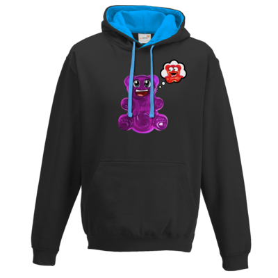 Motiv: Two-Tone Hoodie - Lucky - Maedchen - bestimme auf Wunsch Details wie Produkt, Grösse, Farbe und Position selbst ! Motiv: Two-Tone Hoodie - Lucky - Maedchen