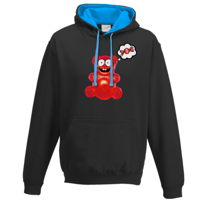 Motiv: Two-Tone Hoodie - Lucky - Candy - bestimme auf Wunsch Details wie Produkt, Grösse, Farbe und Position selbst ! Motiv: Two-Tone Hoodie - Lucky - Candy
