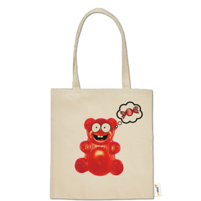 Motiv: Baumwolltasche - Lucky - Candy - bestimme auf Wunsch Details wie Produkt, Grösse, Farbe und Position selbst ! Motiv: Baumwolltasche - Lucky - Candy