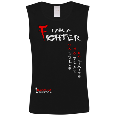 Motiv: Athletic Vest FAIR WEAR - Kampfkunst Lifestyle - I am a Fighter - bestimme auf Wunsch Details wie Produkt, Grösse, Farbe und Position selbst ! Motiv: Athletic Vest FAIR WEAR - Kampfkunst Lifestyle - I am a Fighter