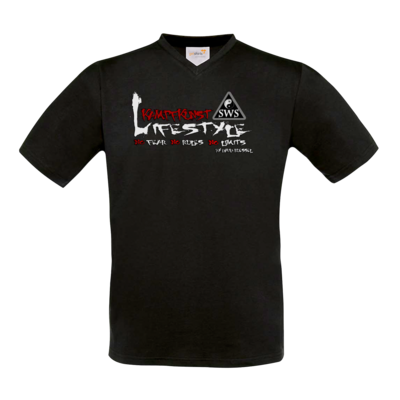 Motiv: T-Shirt V-Neck FAIR WEAR - Kampfkunst Lifestyle - Logo 2 - bestimme auf Wunsch Details wie Produkt, Grösse, Farbe und Position selbst ! Motiv: T-Shirt V-Neck FAIR WEAR - Kampfkunst Lifestyle - Logo 2