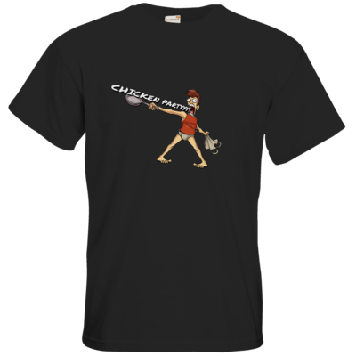Motiv: T-Shirt Premium FAIR WEAR - LootBoy - Chicken Party - bestimme auf Wunsch Details wie Produkt, Grösse, Farbe und Position selbst ! Motiv: T-Shirt Premium FAIR WEAR - LootBoy - Chicken Party