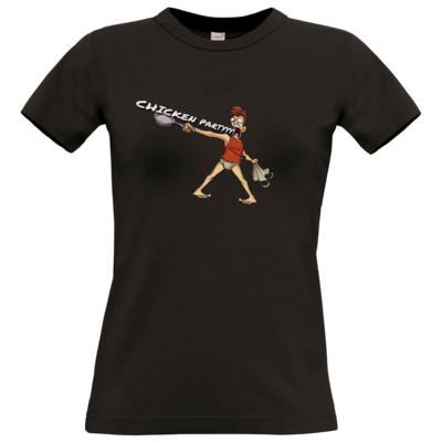Motiv: T-Shirt Damen Premium FAIR WEAR - LootBoy - Chicken Party - bestimme auf Wunsch Details wie Produkt, Grösse, Farbe und Position selbst ! Motiv: T-Shirt Damen Premium FAIR WEAR - LootBoy - Chicken Party