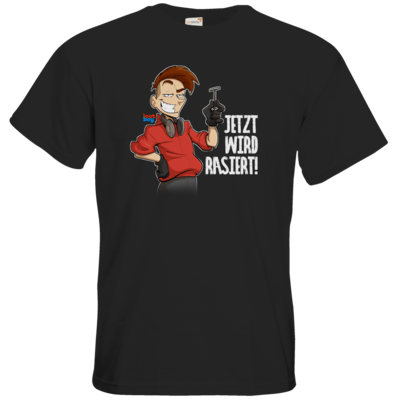 Motiv: T-Shirt Premium FAIR WEAR - LootBoy - Jetzt wird rasiert - bestimme auf Wunsch Details wie Produkt, Grösse, Farbe und Position selbst ! Motiv: T-Shirt Premium FAIR WEAR - LootBoy - Jetzt wird rasiert