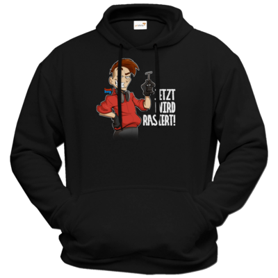 Motiv: Hoodie Premium FAIR WEAR - LootBoy - Jetzt wird rasiert - bestimme auf Wunsch Details wie Produkt, Grösse, Farbe und Position selbst ! Motiv: Hoodie Premium FAIR WEAR - LootBoy - Jetzt wird rasiert