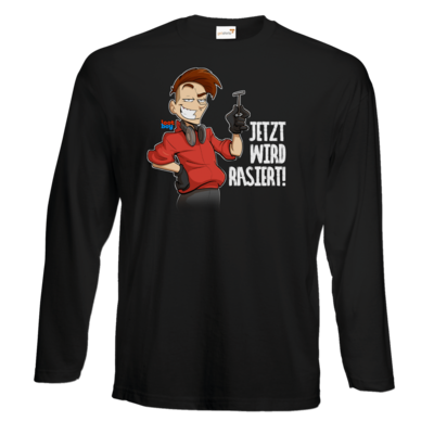 Motiv: Exact 190 Longsleeve FAIR WEAR - LootBoy - Jetzt wird rasiert - bestimme auf Wunsch Details wie Produkt, Grösse, Farbe und Position selbst ! Motiv: Exact 190 Longsleeve FAIR WEAR - LootBoy - Jetzt wird rasiert