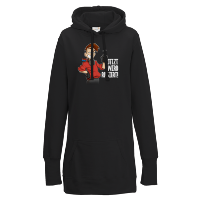 Motiv: Lady Longline Hoodie - LootBoy - Jetzt wird rasiert - bestimme auf Wunsch Details wie Produkt, Grösse, Farbe und Position selbst ! Motiv: Lady Longline Hoodie - LootBoy - Jetzt wird rasiert