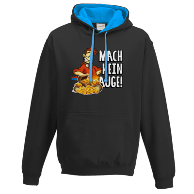 Motiv: Two-Tone Hoodie - LootBoy - Mach Kein Auge - bestimme auf Wunsch Details wie Produkt, Grösse, Farbe und Position selbst ! Motiv: Two-Tone Hoodie - LootBoy - Mach Kein Auge