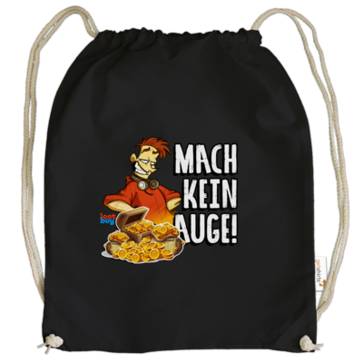 Motiv: Cotton Gymsac - LootBoy - Mach Kein Auge - bestimme auf Wunsch Details wie Produkt, Grösse, Farbe und Position selbst ! Motiv: Cotton Gymsac - LootBoy - Mach Kein Auge