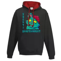 Motiv: Two-Tone Hoodie - Suchtihase (STM) - bestimme auf Wunsch Details wie Produkt, Grösse, Farbe und Position selbst ! Motiv: Two-Tone Hoodie - Suchtihase (STM)