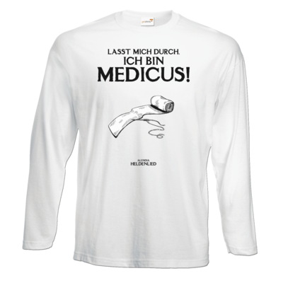 Motiv: Exact 190 Longsleeve FAIR WEAR - Alendia - Ich bin Medicus - bestimme auf Wunsch Details wie Produkt, Grösse, Farbe und Position selbst ! Motiv: Exact 190 Longsleeve FAIR WEAR - Alendia - Ich bin Medicus