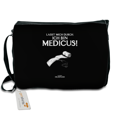 Motiv: Schultertasche - Alendia - Ich bin Medicus - bestimme auf Wunsch Details wie Produkt, Grösse, Farbe und Position selbst ! Motiv: Schultertasche - Alendia - Ich bin Medicus