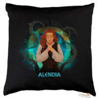 Motiv: Kissen Baumwolle - Alendia - Logo - bestimme auf Wunsch Details wie Produkt, Grösse, Farbe und Position selbst ! Motiv: Kissen Baumwolle - Alendia - Logo