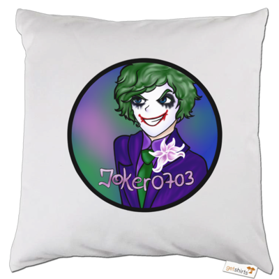 Motiv: Kissen - Joker - Logo - bestimme auf Wunsch Details wie Produkt, Grösse, Farbe und Position selbst ! Motiv: Kissen - Joker - Logo