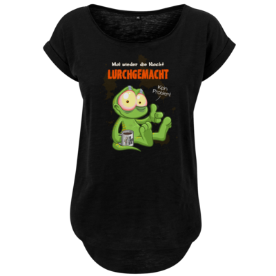 Motiv: Ladies Long Slub Tee - Lurchgemacht - bestimme auf Wunsch Details wie Produkt, Grösse, Farbe und Position selbst ! Motiv: Ladies Long Slub Tee - Lurchgemacht
