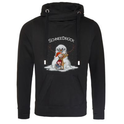Motiv: Cross Neck Hoodie - Schneedrueck - bestimme auf Wunsch Details wie Produkt, Grösse, Farbe und Position selbst ! Motiv: Cross Neck Hoodie - Schneedrueck