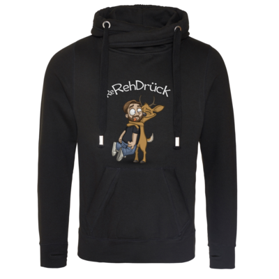 Motiv: Cross Neck Hoodie - ReRehDrueck - bestimme auf Wunsch Details wie Produkt, Grösse, Farbe und Position selbst ! Motiv: Cross Neck Hoodie - ReRehDrueck