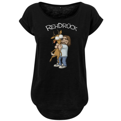 Motiv: Ladies Long Slub Tee - RehDrueck - bestimme auf Wunsch Details wie Produkt, Grösse, Farbe und Position selbst ! Motiv: Ladies Long Slub Tee - RehDrueck