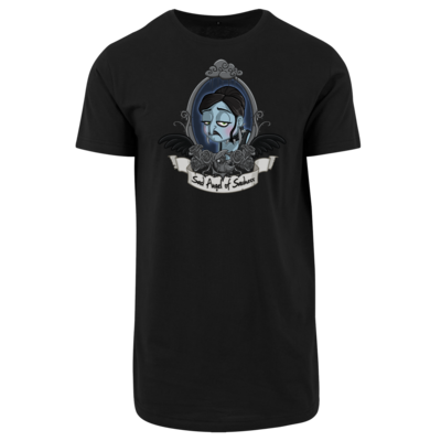 Motiv: Shaped Long Tee - Traenenmond - bestimme auf Wunsch Details wie Produkt, Grösse, Farbe und Position selbst ! Motiv: Shaped Long Tee - Traenenmond