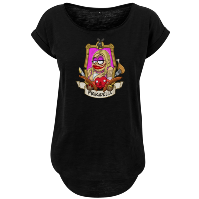 Motiv: Ladies Long Slub Tee - Frikadella - bestimme auf Wunsch Details wie Produkt, Grösse, Farbe und Position selbst ! Motiv: Ladies Long Slub Tee - Frikadella
