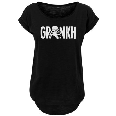 Motiv: Ladies Long Slub Tee - Lurch sw - bestimme auf Wunsch Details wie Produkt, Grösse, Farbe und Position selbst ! Motiv: Ladies Long Slub Tee - Lurch sw