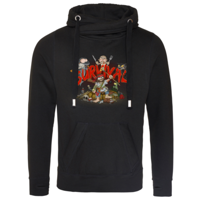 Motiv: Cross Neck Hoodie - Survival - bestimme auf Wunsch Details wie Produkt, Grösse, Farbe und Position selbst ! Motiv: Cross Neck Hoodie - Survival
