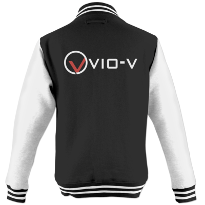 Motiv: College Jacke - Vio Entertainment - Logo 1 - bestimme auf Wunsch Details wie Produkt, Grösse, Farbe und Position selbst ! Motiv: College Jacke - Vio Entertainment - Logo 1