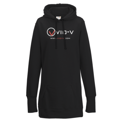Motiv: Lady Longline Hoodie - Vio Entertainment - Logo 2 - bestimme auf Wunsch Details wie Produkt, Grösse, Farbe und Position selbst ! Motiv: Lady Longline Hoodie - Vio Entertainment - Logo 2