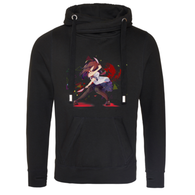 Motiv: Cross Neck Hoodie - Yandere Pan - bestimme auf Wunsch Details wie Produkt, Grösse, Farbe und Position selbst ! Motiv: Cross Neck Hoodie - Yandere Pan