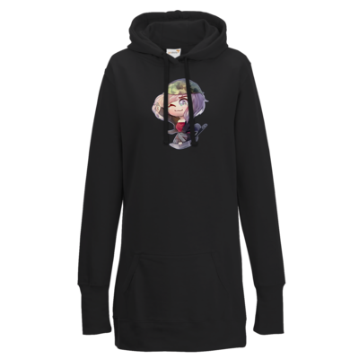 Motiv: Lady Longline Hoodie - Zayuri- Pfannen-Power - bestimme auf Wunsch Details wie Produkt, Grösse, Farbe und Position selbst ! Motiv: Lady Longline Hoodie - Zayuri- Pfannen-Power