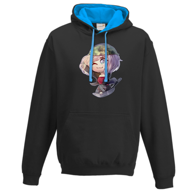 Motiv: Two-Tone Hoodie - Zayuri- Pfannen-Power - bestimme auf Wunsch Details wie Produkt, Grösse, Farbe und Position selbst ! Motiv: Two-Tone Hoodie - Zayuri- Pfannen-Power